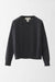 M / Charcoal / Cashmere pullover with cable details long sleeves
