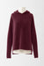 OS / Burgundy / Cashmere and silk, Hoodie