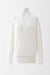 L / Ivory / Cashmere wool and silk Breton pullover V neck