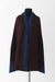 OS / Deep Burgundy and Heather Navy / Two-toned Cape with Arm Holes