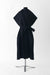 34 / Midnight Blue / Double sided cashmere, Duster coat sleeveless