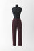 34 / Burgundy / Lace, Cigarette trousers