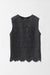 34 / Dark Brown and Emerald Green / Lace Classic Shell Top