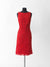 34 / Scarlet Red / Lace, Sleeveless sheath dress