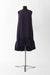 Silk Cady Trapeze Sleeveless Dress with a Crewneck - purple - front
