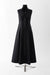 34 / Black / Cotton, Sleeveless long shirt dress