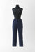 Wool Cigarette Trouser - midnight blue - front