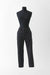 Wool Cigarette Trouser - black - front