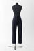 34 / Navy / Cotton stretch, Cigarette trousers