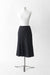 34 / Pinstripe Charcoal / Wool, Asymmetrical tulip skirt