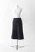 38 / Pinstripe Charcoal / Wool, Asymmetrical tulip skirt