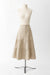 34 / Heather Beige / Cotton, three tier skirt with front placket