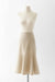 34 / Heather Beige / Cotton, Asymmetrical tulip skirt
