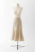 42 / Heather Beige / Cotton, Asymmetrical tulip skirt