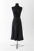 38 / Black / Cotton, Asymmetrical tulip skirt