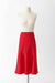 34 / Scarlet Red / Cotton, Asymmetrical tulip skirt
