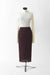 34 / Burgundy / Lace, Pencil skirt