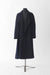Cashmere Notch Collar Swing Coat - Black (Front)