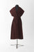 34 / Burgundy / Double sided cashmere, Duster coat sleeveless