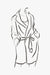 Silk Loungewear Knee-Length Robe with Notch Collar - sketch