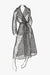 Chantilly Lace Notch Collar Swing Coat - Sketch