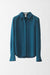 34 / Teal / Silk Cady, Classic chemise