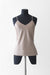 34 / Beige / Silk loungewear, Cami top