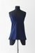 Silk Loungewear Camisole Top - midnight blue - front