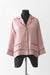 34 / Pink / Silk loungewear, Notch collar loungewear top