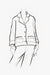 Silk Loungewear Jacket with Notch Collar - sketch