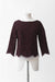 34 / Burgundy / Lace, Knimono sleeves blouse