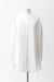 34 / White / Cotton, Liquette front pleated yoke