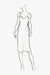Silk Loungewear Short Slip Dress - sketch
