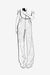 Golden Holiday Tweed Cotton Stretch, High Waist and Wide Leg Pant - sketch